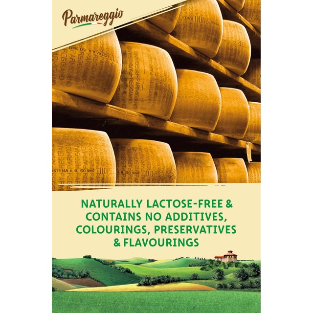 Parmareggio 30 Month Parmigiano Reggiano Grated Cheese 60g, imported from the UK