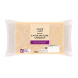 M&S extra mature cheddar cheese 350g, imported from the UK