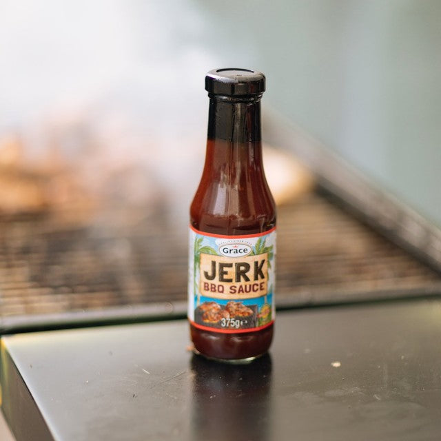 Grace Jerk BBQ Sauce 375g Glass Bottle, UK version