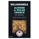 Rollagranola Almond Pecan Crunch Oat Granola 400g, imported from the UK