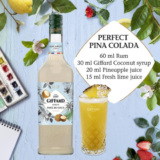 Giffard coconut syrup 1L, UK version