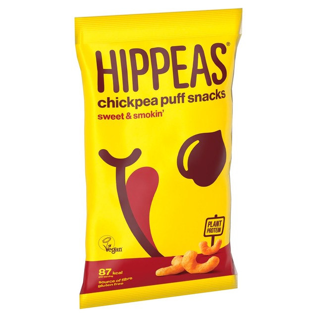 Hippeas Chickpea Puffs Sweet & Smokin' 78g, UK version
