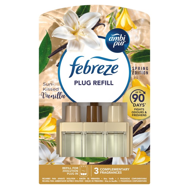 Febreze Sun-Kissed Vanilla air freshener refill 20ml - British product