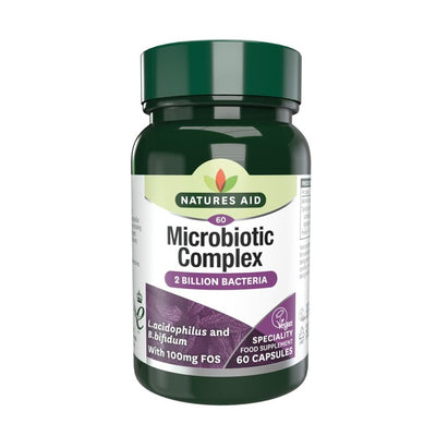 Natures Aid Microbiotic Complex Probiotiske Kapsler Pakke med 60