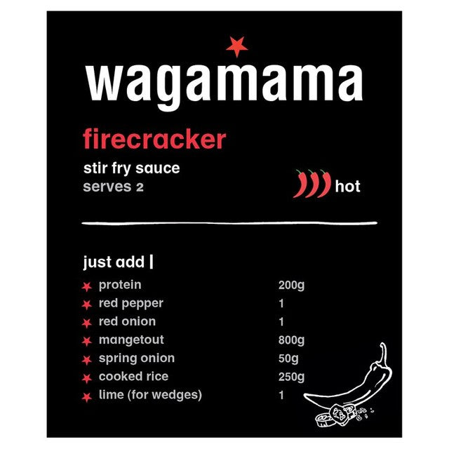 Wagamama Firecracker stir fry sauce sweet spicy 120g (British brand)