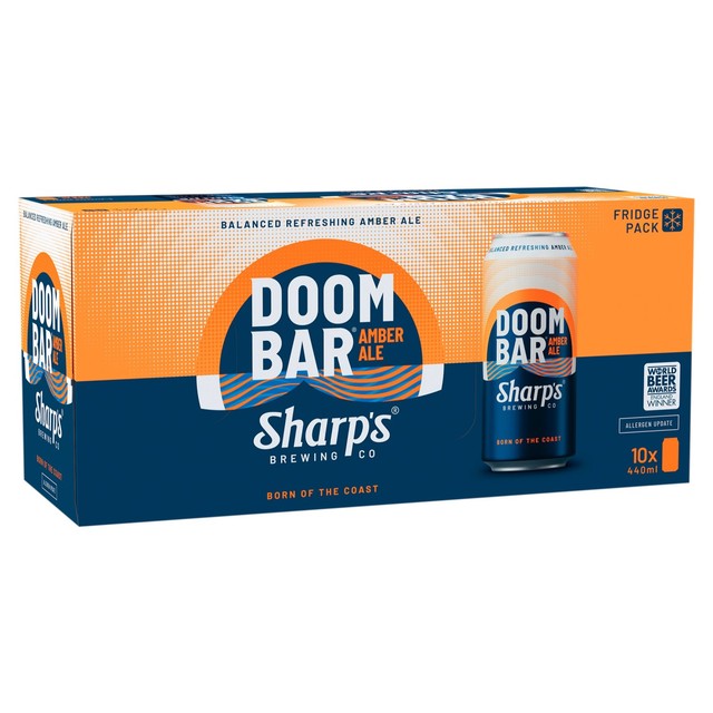 Sharp's Doom Bar amber ale 10 x 440ml cans - British product