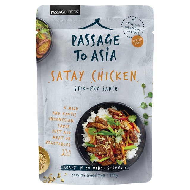Passage to Asia Malay Satay sauce 200g, imported from the UK