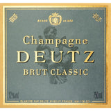 Deutz Brut Classic Champagne NV 75cl - British product