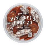 M&S Spanish Mini Fuet & Chorizo cured meat snack pack 120g, imported from the UK