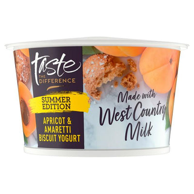 Sainsburys Apricot Amaretti Biscuit Yogurt with Biscuit Pieces 150g- Buy online at McGrocer