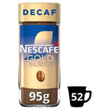 Nescafe Gold Blend decaffeinated instant coffee 95g, imported from the UK