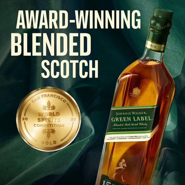 Johnnie Walker Green Label blended Scotch whisky 70cl, UK version