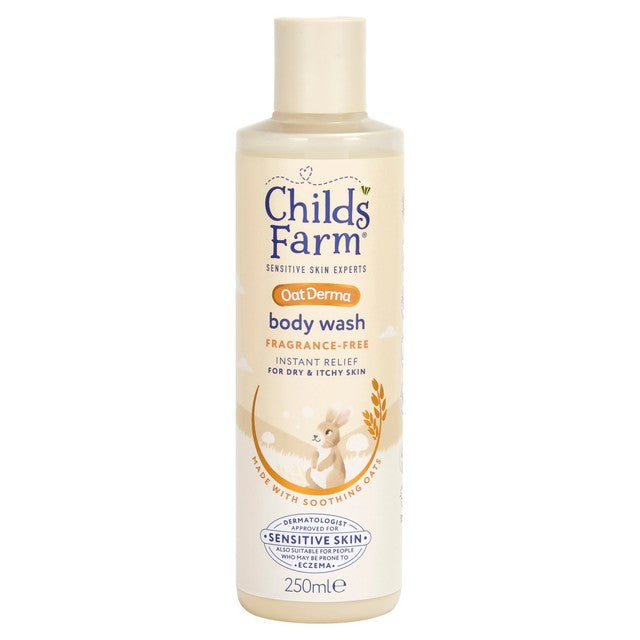 Childs Farm OatDerma Fragrance-Free body wash 250ml - British product