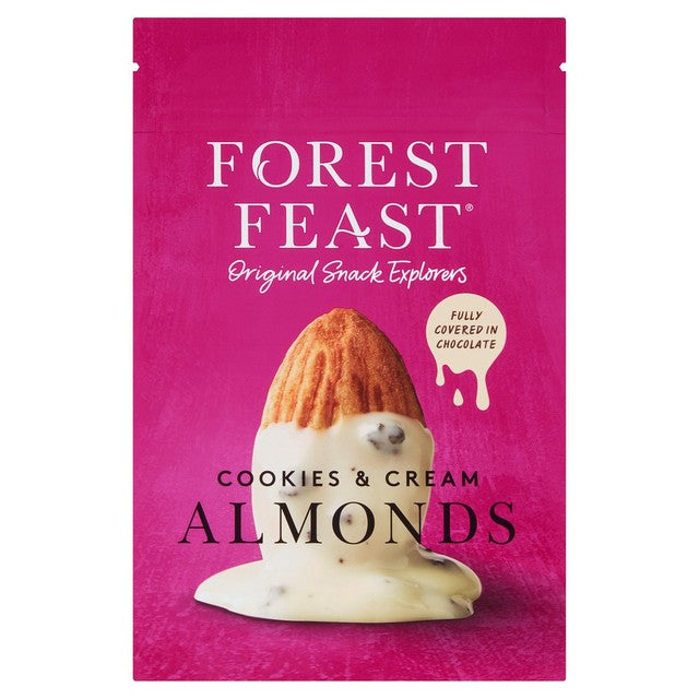Forest Feast cookies & cream white chocolate almonds 120g - British product