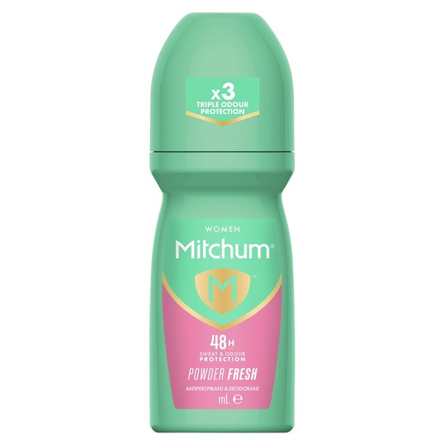 Mitchum Powder Fresh Anti-Perspirant Deodorant Roll-On 100ml, imported from the UK
