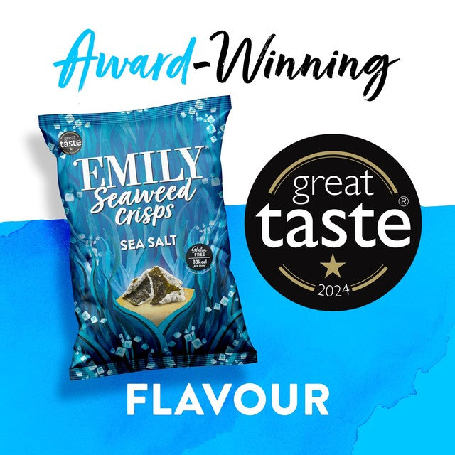 Emily Seaweed Crisps Sea Salt 50g - British product