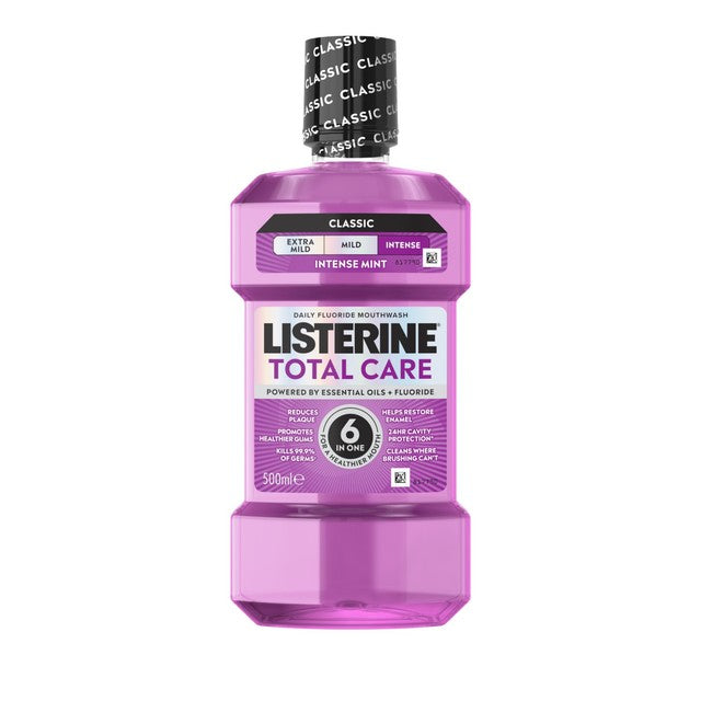 Listerine Total Care Intense Mint mouthwash (British brand)