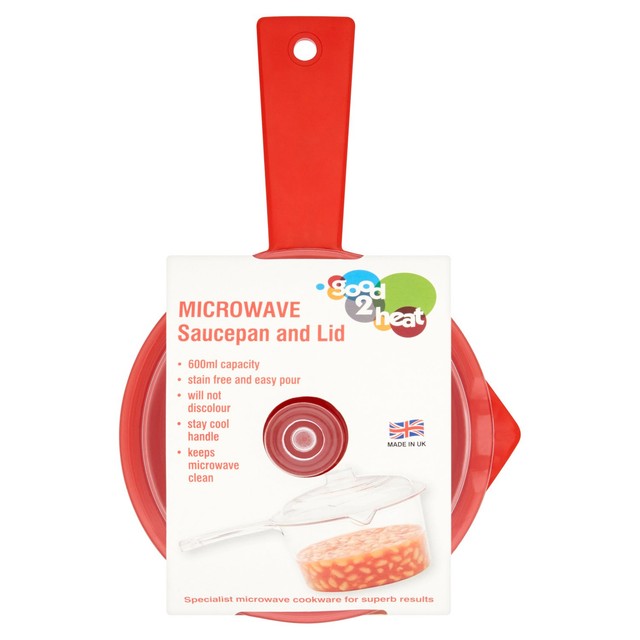 Good 2 Heat microwave saucepan with lid 600ml, UK version