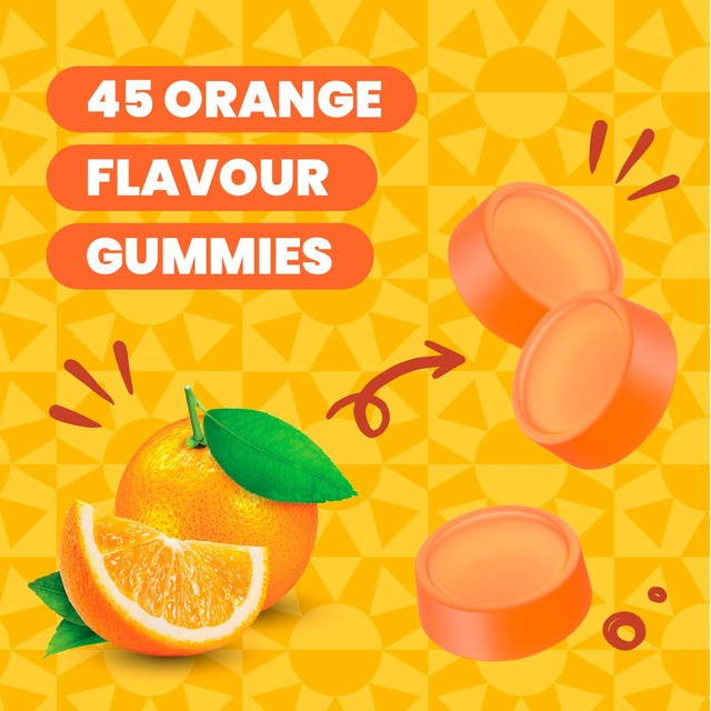 Haliborange adult high strength immune support orange gummies 45 pack, UK version