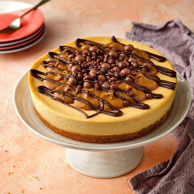 M&S salted caramel cheesecake 1.2kg, imported from the UK