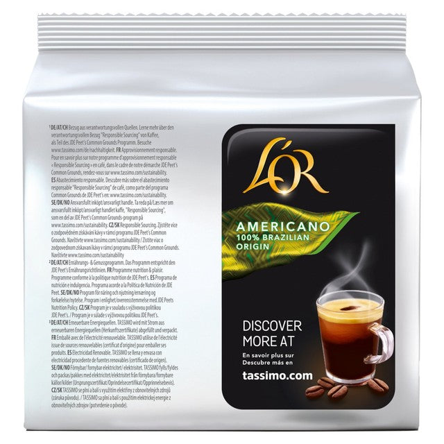 L'OR American Brazil Tassimo coffee pods (British brand)