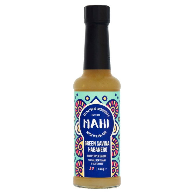 Mahi Green Savina Habanero hot sauce 165ml, imported from the UK