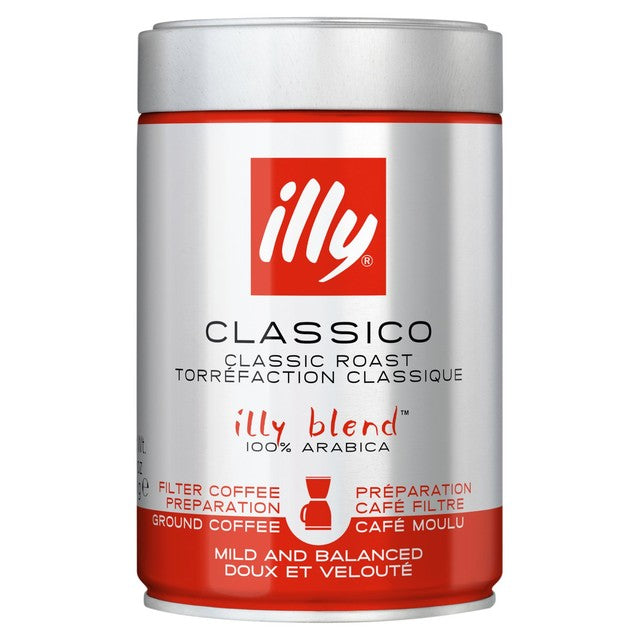 Illy Classico ground coffee 250g, UK version