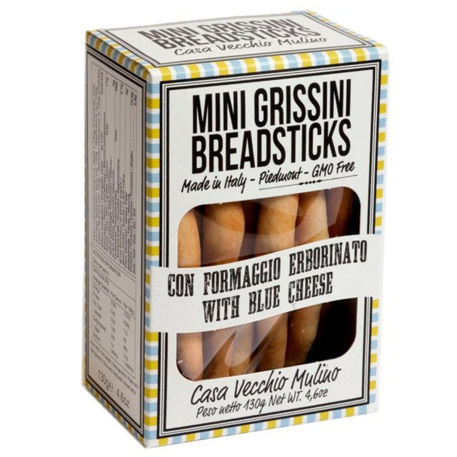 Vecchio Mulino Mini Grissini with Blue Cheese 130g (British brand)