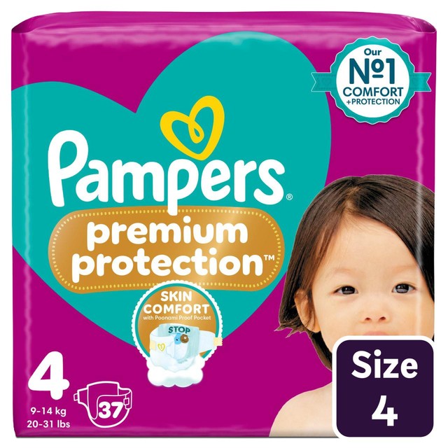 Pampers Nappies Size 4 150 count, imported from the UK