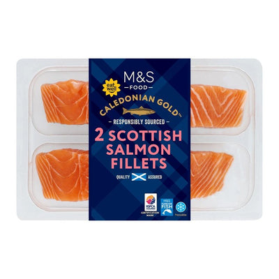 M&S Scottish Lachsfilets mit Haut, 240 g