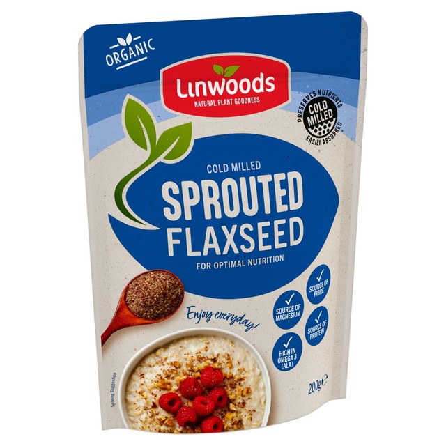 Linwoods Milled Organic Sprouted Flaxseed 200g, UK version