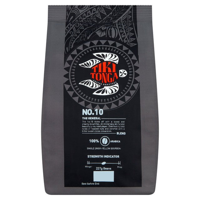 Tiki Tonga Blend No.10 The General whole bean coffee 227g (British brand)