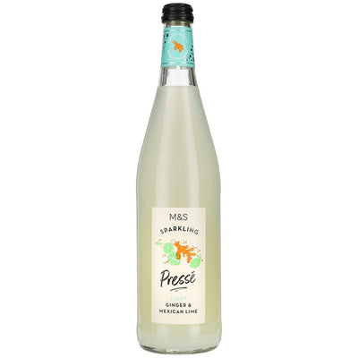 M&S Sparkling Ginger & Mexican Lime Pressé Soft Drink 750ml