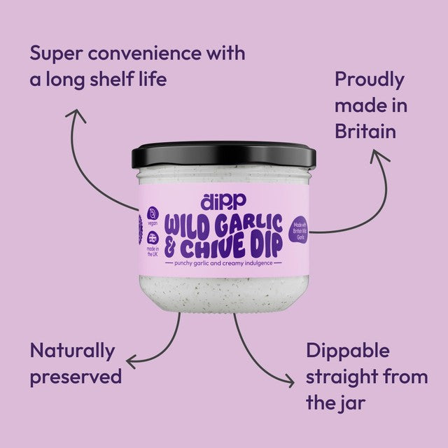Dipp Wild Garlic & Chive Dip 205g - British product