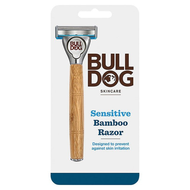 Bulldog Sensitive Bamboo Razor with Brushed Metal Head - British product