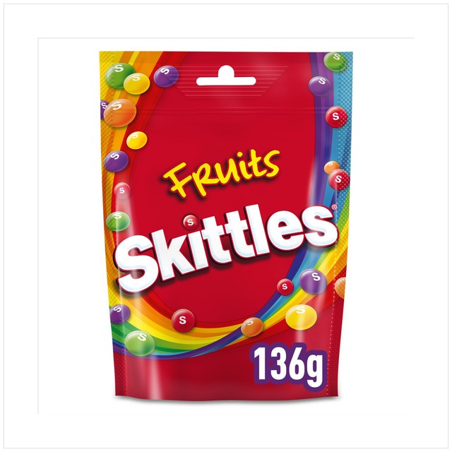 Skittles Vegan Fruit Flavoured Chewy Sweets 136g (British brand)