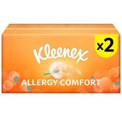 M&S Kleenex Allergy Comfort Tissues Twin Box (2 x 56 Tissues)- Buy online at McGrocer