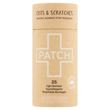 Patch bamboo sensitive plasters natural 25 pack, imported from the UK