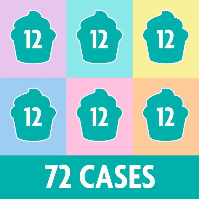 Dr. Oetker pastel cupcake cases 72 pack - British product