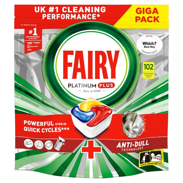 Fairy Lemon dishwasher tablets - British product