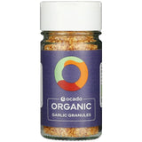 Ocado organic garlic granules 50g, imported from the UK