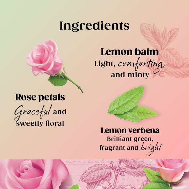 Twinings Balance Tea rose and lemon balm 20 tea bags (British brand)