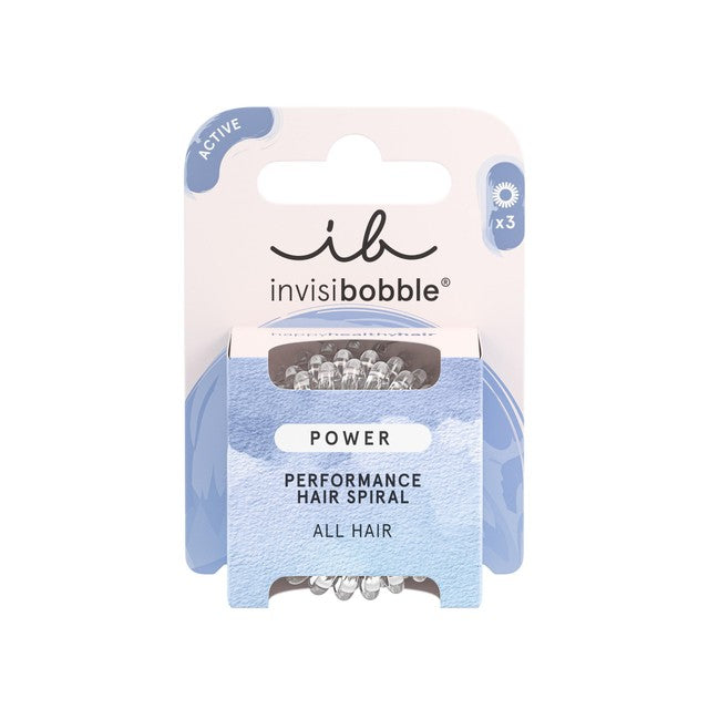 Invisibobble Strong Hold Clear Hair Ties 3 per pack, UK version