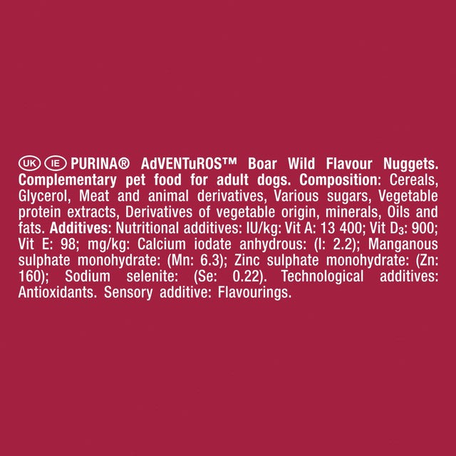 Adventuros Wild Boar Nuggets dog treats 90g - British product