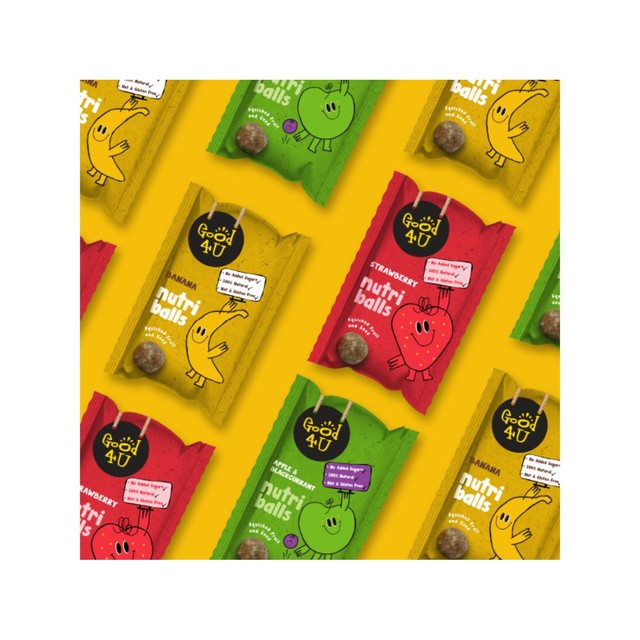 Good4U banana fruit and seed snack balls 5 x 20g multipack, UK version