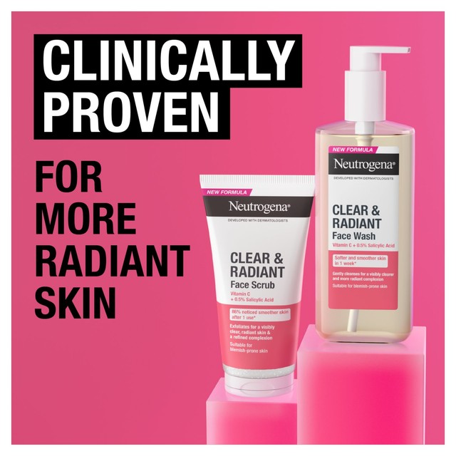 Neutrogena pink grapefruit facial scrub 150ml, imported from the UK