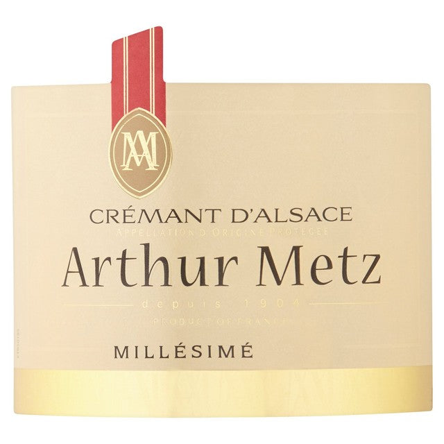 Arthur Metz Crémant d'Alsace Brut, imported from the UK