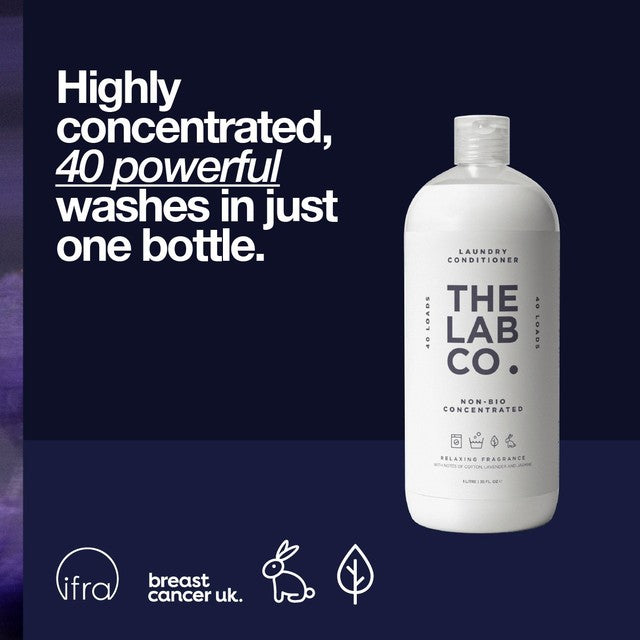 The Lab Co. relaxing non-bio fabric conditioner 1L (British brand)