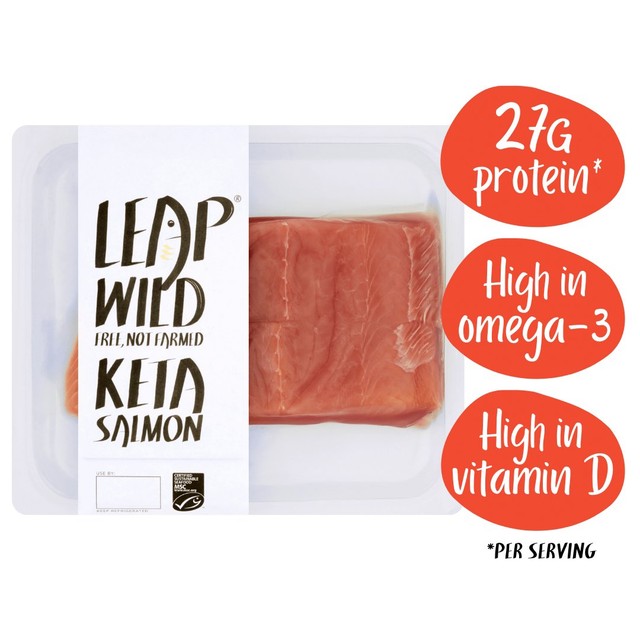 LEAP Keta salmon fillets 220g, UK version