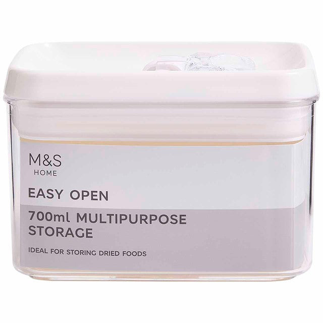 M&S Food Storage Container White Mix 700ml, imported from the UK